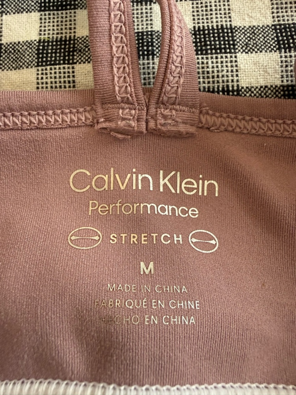 Calvin Klein Performance Dusty Rose Butter Soft Athletic Tank Romper - Picture 4 of 6
